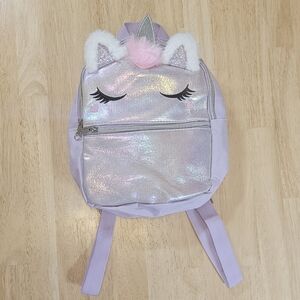 Kitty Unicorn Glitter Backpack
